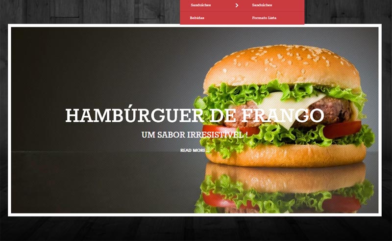 Site para empresa de lanches